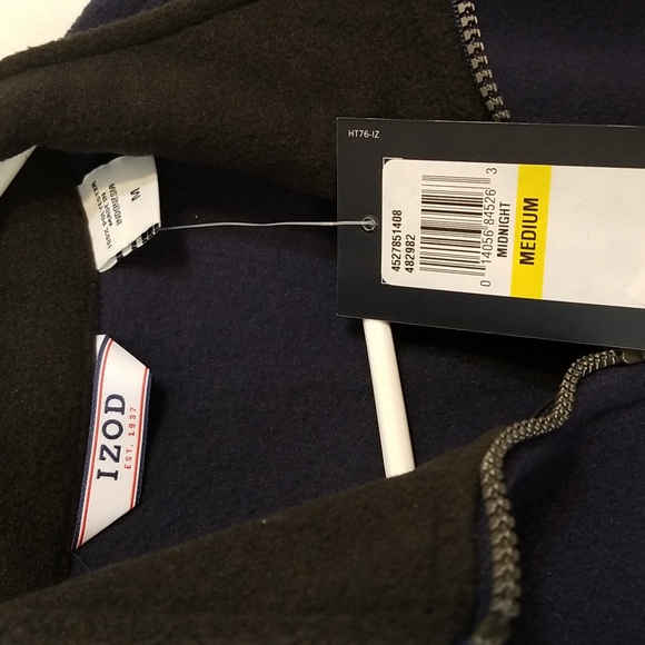 🌴 NWT Izod Navy Blue Vest UNISEX Medium - Picture 3 of 9